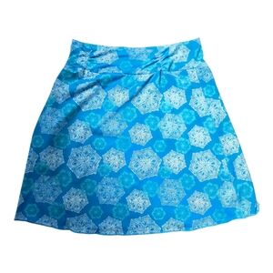 Tidal Blue Colorado Tranquility Stretch A-Line Active Skirt Women's Size Large